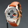 1858 8000 Геосфере 0 кислородный кварцевый хронограф муж Мужчина Watch South Pole Exploration Limited Edition Rose Gold Grow