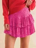 Women Skirts Mini Gonna Gonna perla mezza gonna Autunno sexy ragazza piccante con paillettes corta gonna a colori a colori solidi