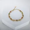 Bracelet de zircon coloré