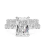 Vintage Squarecut 6CT Lab Diamond Pierścień Obietnica 100 prawdziwy 925 Srebrny Srebrny zaręczyny Pierścienie dla kobiet biżuteria7719817