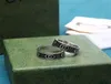 50ff Designer luksusowe pierścionki męskie Srebrne zabytkowe pierścionki zaręczynowe dla kobiet mężczyzn biżuterii Tytan Stalowe miłośnicy Para Podarunek Rozmiar 8709755