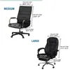 Couvre-chaises couverte de bureau matelassé Couleur solide antidirty Ordink Bureau en fauteuil