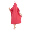 Towel Bath Double Side Velvet Adult Solid Color Quick Drying Cape Beach Hat Water Absorbent Changing Bathrobe