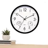 Wall Clocks Outside Waterproof With Temperature Outdoor Clock And Humidity 12in Simple Elegant Bedroom Retro