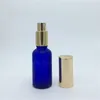 Storage Bottles Travel Bottle 30ml Amber Blue Green Transparent Frosted Glass With Sprayer 30cc Perfume Spray 240pcs