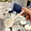 Spoons Light Luxury Ceramic Soup Spoon High Temperatur Motent Kitchenware Hushåll Långt handtag Köksredskap
