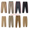 Дизайнерские мужские брюки роскошные женские брюки высококачественные классические буквы G Trousers Leisure Motion High Street Man Joggers просты