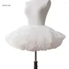 Vêtements de nuit pour femmes b36d femmes tulle tutus jupe courte taille élastique 6 couches jumeau de bulle