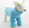 犬のアパレル秋の冬の犬猫編みセーターコスチューム犬の温かい柔らかいアウトウェアハイカラー子犬フーディー服1PCS XS-XL