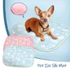 Decken Hundekühlungsmatte Sommer Haustier Ice Silk Pad Breatbable Kissen Schlafbett Zwinger für kleine Meduim große Hunde S5n3 Decke