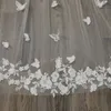 Élégant Appliques de papillon 3D Veil de mariage 3m de long Veille de mariée royale spéciale avec voile de peigne accessoires de mariage