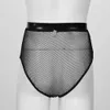 Women Sexy Opening Crotch Leather Shorts For Sex Erotic Perspective Breathable Gauze Zipper Glossy Latex Bag Hip Pants Sexi Catsuit Costumes