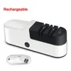 Electric Knife Sharpener High Precision Home Small Fast Automatic Kitchen Stone Charging 240424