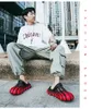 Painted Five Claw Golden Dragon EVA Hole Shoes Thick Sole Summer COOL SUMMER non-slip new male fashion eva cool red black 2024