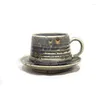 Tasses Saucers Japonais Petit-déjeuner Café Masse cadeau Friends Voyage Vintage Cerrac tasse et soucoupe Office Tazzine Caffe 260 ml