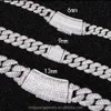 RTS 6-22 mm 2rows 4rows 5rows Cuban Link Chain S925 VV Silver VVS Moissanite Catena cubana Pass Diamond Tester GRA Certificato hip hop