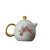 Teaware sets keramische witte porseleinen theeset voor huishoudelijke woonkamer licht luxe high -end Chinees