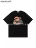 RHUDE High End Designer T-shirts para verão Novo Horse Sunset Print Trendy T-shirt High Street Mens e Mangas Curtas com Rótulos Originais 1: 1