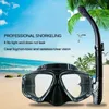 Profesjonalna maska ​​nurkowania i gogle nurkowania nurkowania i pływania proste oddychanie maska ​​z rurką 240506