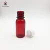 Botellas de almacenamiento 40Sets 60ml 2 oz Botella de líquido de mascota de contenedor ámbar vacío con tapas a prueba de manipulaciones para