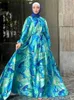 Etnische kleding Ramadan Kaftan Abaya Dubai Turkije Moslimjurk Islam Saoedi -Arabië Ka Robe Afrikaanse jurken voor vrouwen Caftan Marokko Djellaba T240510