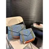 Designers Nouveaux sacs à bandoulière 24ss denim en daim en cuir réel pour femmes en cuir cossbody sac à main