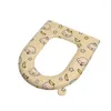 Couvre-siège de toilette Couvures étanches coussin imperméable Carton d'animal mignon poignée autocollante souple Handle plus épaisse motif plus proche avec le couvercle O6X6