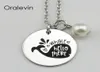 Baleine bonjour collier pendentif à charme personnalisé gravé à la main inspirante pour femmes bijoux à la mode 18inch 22 mm 10pcs lot6614977