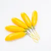 Lagringsflaskor bananform 12,1 mm läppstiftrör gul/rosa läppbehållare