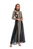 Etniska kläder Abaya Dubai Muslim sätter klänning Kaftan Turkiska islamiska kläder Abayas Afrikanska klänningar för kvinnor Robe Ensemble Femme Musulmane T240510