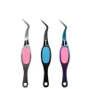 Nail Art Tweezers roestvrij staal Kruisactie Tweezers multifunctionele clip Manicure Curve Nipper Picking Rhinestone Nail Tools