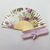 Party Favor 6 Inch Decorative Folding Fan Cloth Small Box Wedding Gift Invitation Souvenir Promotional Can Be Customiz