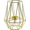 Kaarsenhouders Noordse metalen kandelaar Rose Gold Holder Creative Hexagon Stand Huishouden Prachtig licht Luxury Candelabra Decor