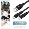 2024 2 en 1 Micro USB Cable Cable C Câbles Chargeur Fast Charge Câble Tablet Téléphone Cordon de charge 2in1