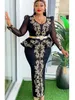 Vestidos africanos elegantes para mulheres Africa Clothing Plus Size Turquia Party Dress Dashiki Ankara Robe Robe 240422