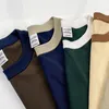 Verão 300 gsm camisetas de tamanho grande para homens roupas de moda de moda curta