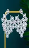 Stud Godki Trendy Daily Life Flower Stat Bringe pour femmes Mariage Cubic Zircon Tricolor Boucles d'oreilles Accessoires de bijoux 20226908699