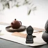 Dekorative Figuren Mini Keramik Buddha Statue süßes kleines Mönch Meditatation Ornament Miniatur für Home Tea House Decorationtea Haustier