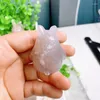 Dekoratif Figürinler 4.9cm Doğal Çiçek Acate Crystal Cartoon Heykel Oyma Cilalı Kuvars Şifa Taşları Ev Dekorasyonu için El Sanatları