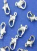 Lot entièrement en stock 500pcs Nickel Silver plaqué griffes de griffe de homard Bracelet ajusté pour les bijoux faisant 12 mm9973895
