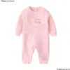 ROMPERS SOMMER BABYS MODEBRIEBE BIBY Jungen Kleidung weiß rosa grün langsame brandgeborene Mädchen Jumpsuits 0-3 Monate CSG2401253-8