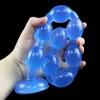 1968 Inch Overlength Beads Anal Plug Dildos Long Dilator Penis Sex Toys For Stimulate Anus Soft Butt Masturbator Dick 240507