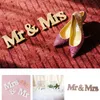 웨딩 장식 로그 컬러 흰색 편지 세트 Mr Mrs Decor Props 방금 결혼 한 결혼 이벤트 파티 DIY 장식 웨딩 사인 240429
