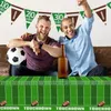 Disposable Dinnerware Football Decorations For Party Paper Plates Napkins Cups Tablecloth Banner Theme