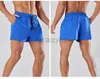 Mäns plus -storlek Shorts Summer Fitness Shorts Men's Running Training Quarter Pants Casual Fitness Overdimensionerad Snabbtorkning Double Lay Sports Shorts