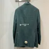 Men Blazers Brioni Green Cashmere Linen Silk Jacket Coat