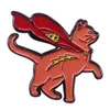 Sepultado Supercat Pin Broche Supergirl Hero Clenge Cute Cat Gart Presente Presente