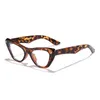 Solglasögonramar Europa och USA Retro Cat Eye Fashion Thin Advanced Sense of Trend Men Women Anti-Blue Glasses