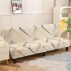 Les couvertures de chaise Stretch Futon Slipcover Sofa Sofa Cover Furniture Meubles Protecteur sans accoudoirs doux avec un fond élastique pour les enfants