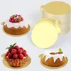 Baking Moulds 100PCS Golden Round Cupcake Paper Tomouse Dessert French Pastry Shim Cake Holder